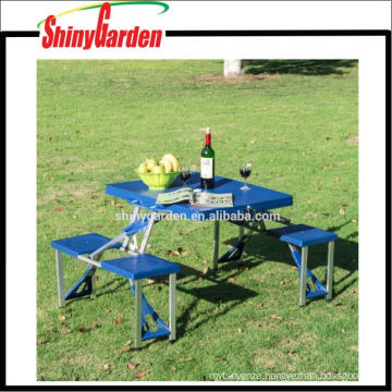 Fashionable Portable Outdoor Heights Adjustable Folding Camping Suitcase Picnic Table